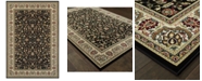 Oriental Weavers Kashan 108B Black/Ivory 6'7" x 9'6" Area Rug